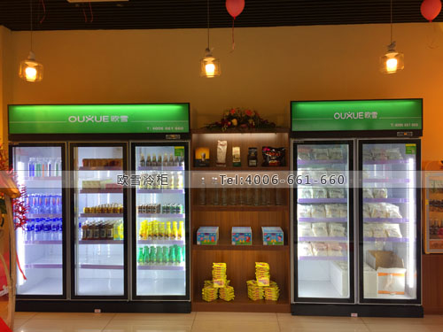 A320上海市松江區(qū)一口新鮮奶酪店飲料展示柜