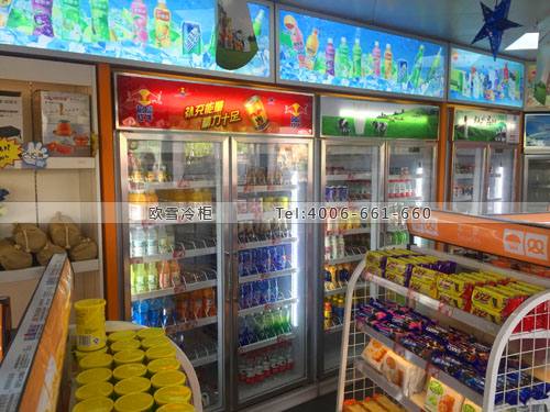 A347浙江省杭州市余杭區(qū)中石油加油站冷藏柜