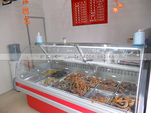 B037廣東深圳寶安龍華周黑鴨熟食展示柜