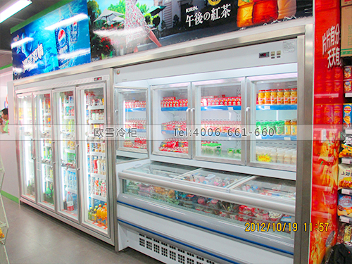 B078深圳寶安萬(wàn)店通生活館超市飲料展示柜