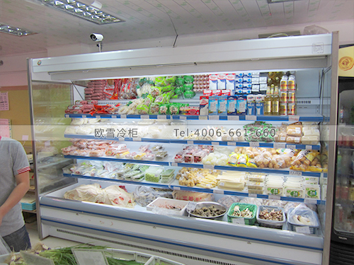 B107上海浦東康品匯生鮮超市冷柜-超市冰柜-超市冷藏柜