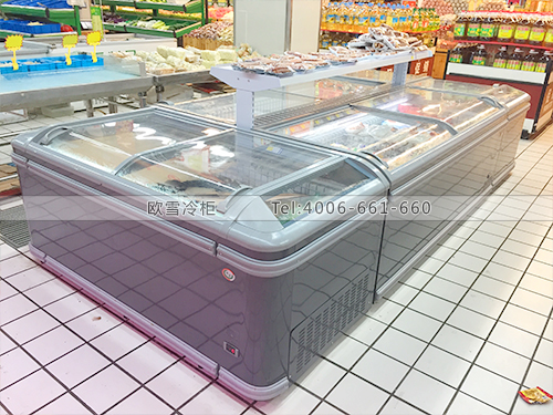 B401上海青浦臺(tái)客隆購(gòu)物廣場(chǎng)低溫冷凍展示柜