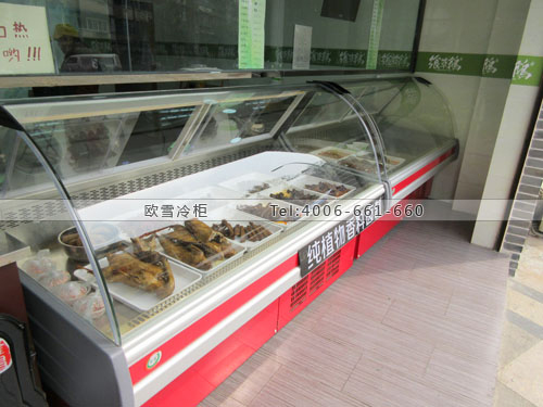 B556四川成都金牛鄉(xiāng)草鵝熟食保鮮展示柜