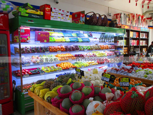B783浙江省杭州市西湖區(qū)聯(lián)華超市水果保鮮柜