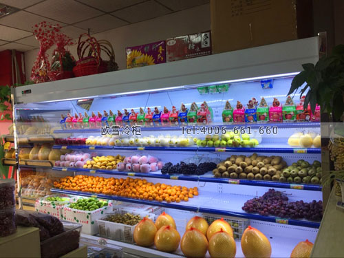 B853重慶市渝北區(qū)大笨鐘水果風幕柜