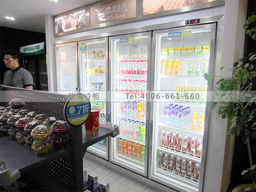 C025深圳南山唯度私人辦公室四門(mén)冷柜工作臺(tái)冷柜