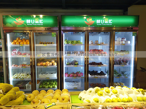 B931廣東省東莞市大朗鎮(zhèn)鮮U果匯保鮮展示柜