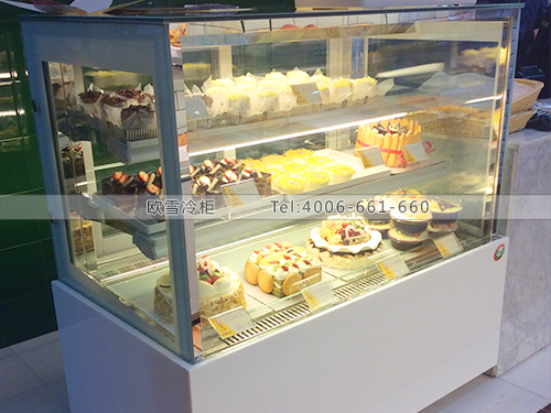 F078福建廈門(mén)翔安咕嚕爽烘焙坊蛋糕展示柜