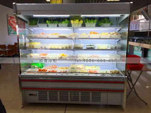 E154上海市松江區(qū)華東大學(xué)第二餐廳麻辣燙冷柜