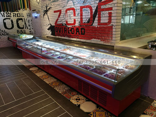 E176廣東省深圳市龍崗區(qū)木槿花韓式自助燒烤冷柜